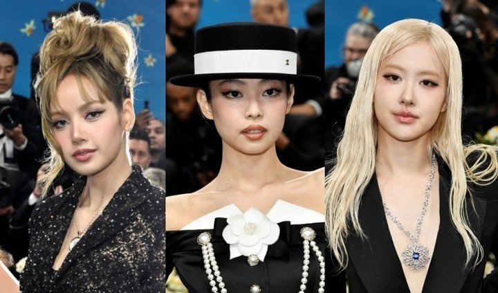 Les membres de BLACKPINK Jennie, Lisa et Rosé ont enflammé le Met Gala 2025