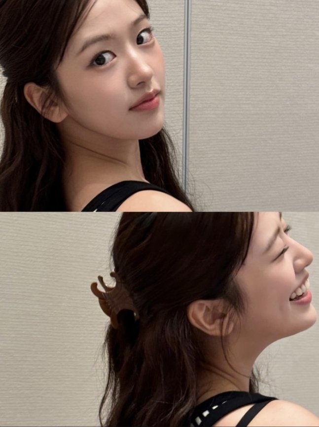 An Yujin d’IVE posant à Shanghai dans un look chic et tendance