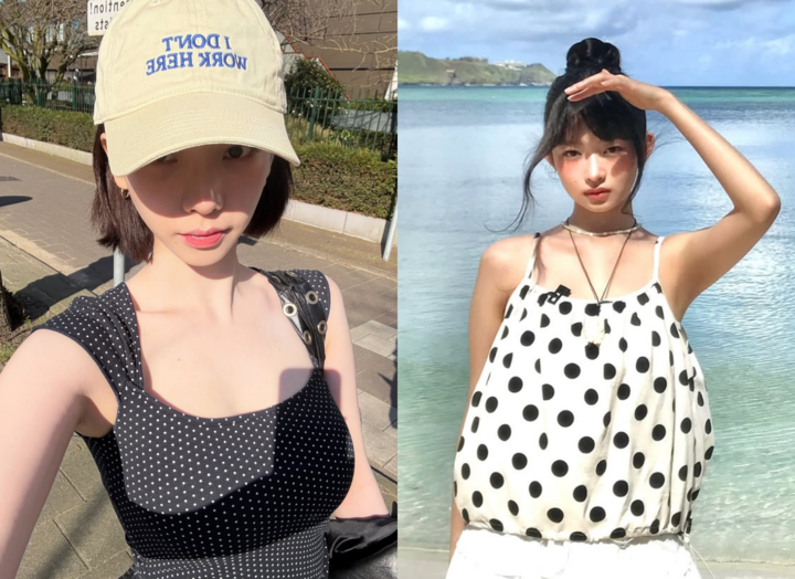 Les stars coréennes adoptent la tendance du motif à pois : l’indispensable mode été 2025